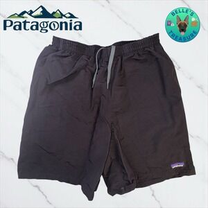 Patagonia Shorts Mens Small Athletic Black Baggies 7" Inseam NetPlus Swim Trunks